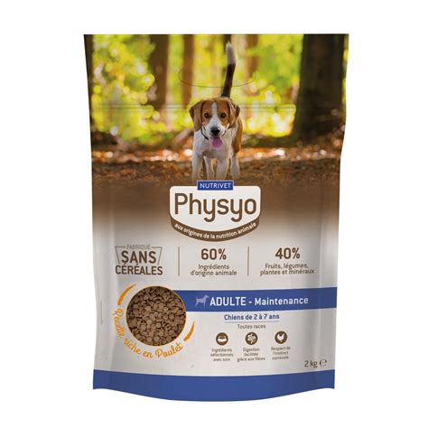 Physyo By Nutrivet Croquettes Poulet Sans C R Ales Maintenance Pour