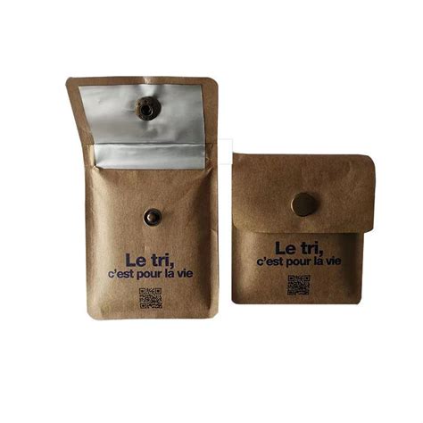 Eco Friendly Recycled Kraft Paper Portable Ashtray With Custom Print