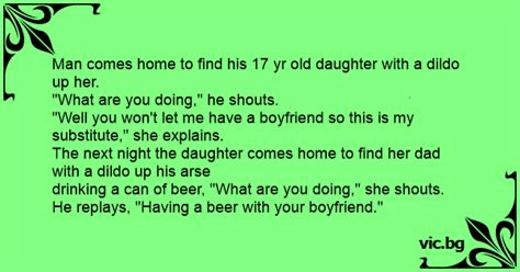 Man Comes Home To Find His 17 Yr Old Daughter With A Dildo Up Her What Are You Doing He