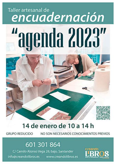 Taller de encuadernación Agenda 2023 Creando libros