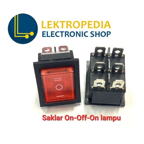 Jual Saklar Besar On Off On LAMPU 6pin 6p 6 Pin Switch 3 Posisi Arah