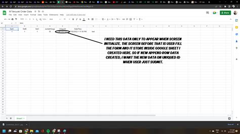 Read Cell Data From New Append Row In Google Sheet MIT App Inventor