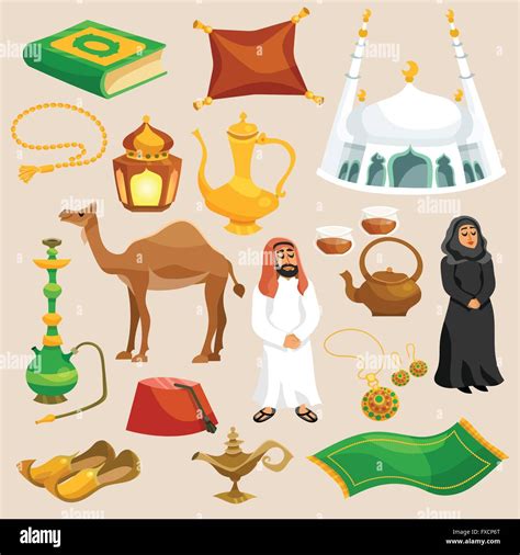 Arabic Culture Set Stock Vector Image & Art - Alamy