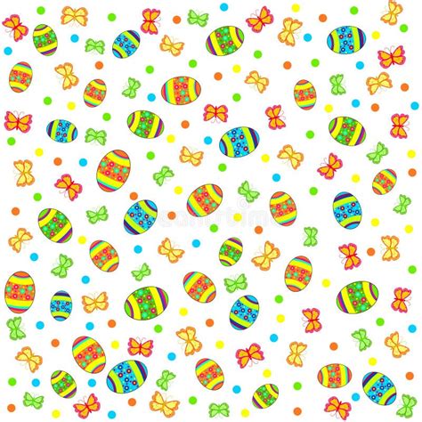 Vivid Easter Seamless Stock Vector Illustration Of Spring