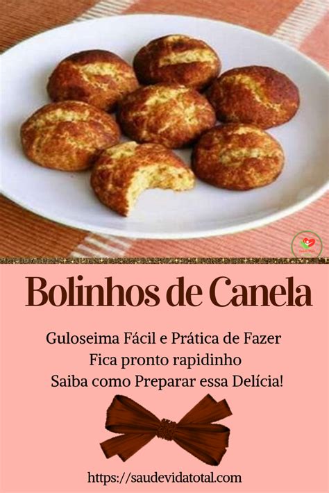 Bolinhos De Canela Sa De Vida Total Receitas Bolo De Canela