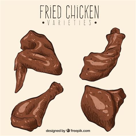 Premium Vector Fried Chicken Collection