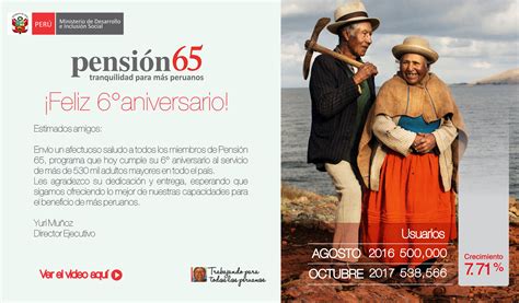 Saludo De Aniversario Del Programa Pensi N