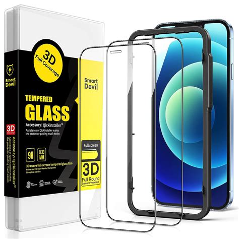 Smartdevil Pack Tempered Glass Screen Protector Compatible For