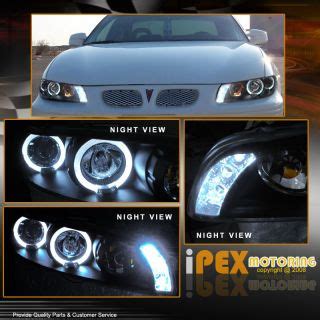 Smoke Lens Pontiac Grand Prix Halo Projector Headlights