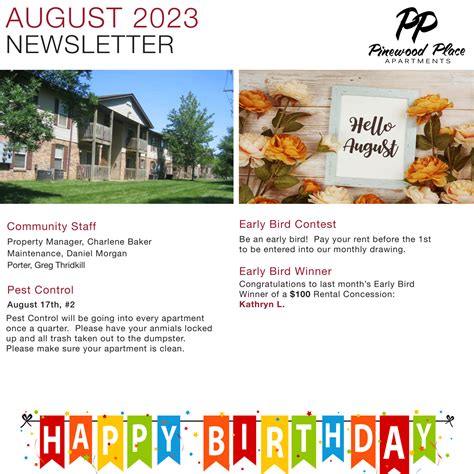 Pw August Newsletter Pdf Docdroid