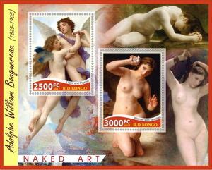 Stamp Art Naked Art Adolphe William Bouguereau Congo Dem Rep Kinshasa Illegal StampsCol