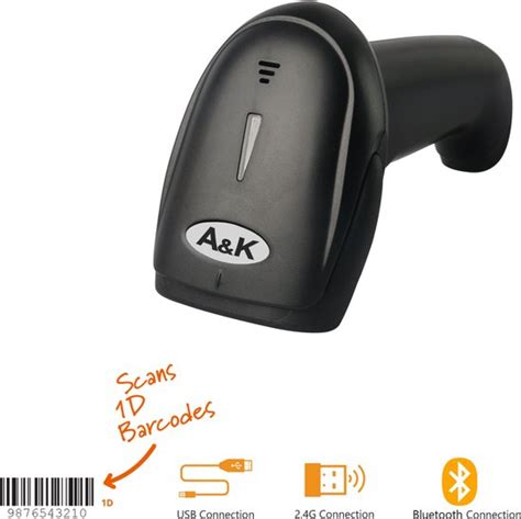 A K Draadloze Bluetooth Usb Barcode Scanner Draadloos Universeel