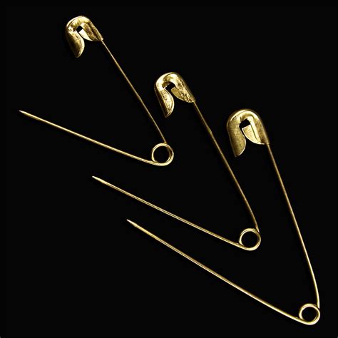 Sullivans Safety Pins Assorted Sizes Brass Sullivans International