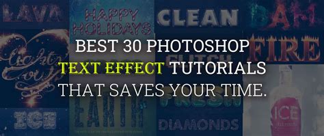 Best 30 Photoshop Text Effect Tutorials That Saves Your Time Codes