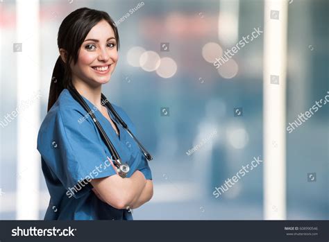 Brunette Nurse Images Stock Photos Vectors Shutterstock