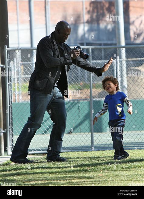 Seal and Henry Samuel Seal takes his children to a soccer practice at a ...