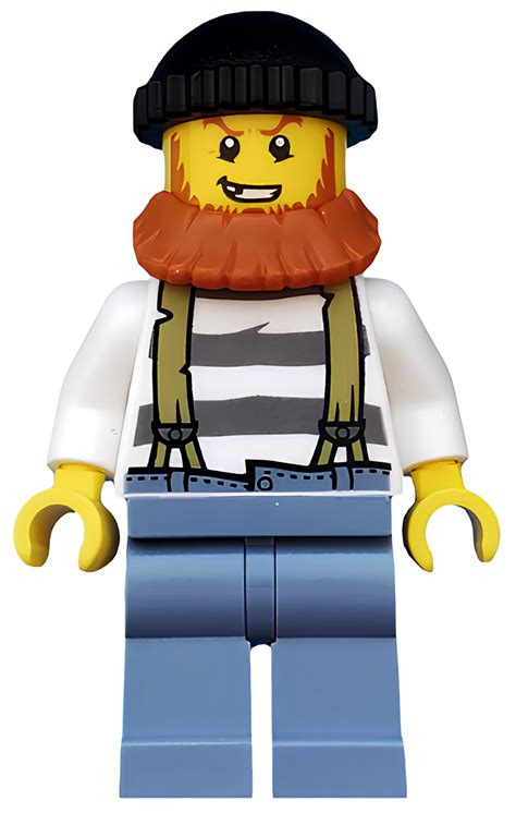 Минифигурка Lego Swamp Police - Crook Male with Black Knit Cap and Dark ...