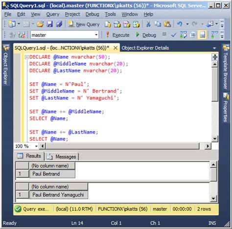 Microsoft Sql Server Lesson 09 Introduction To Variables