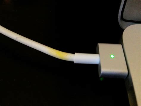 MacBook charger cable turning yellow. Should I worry? : mac