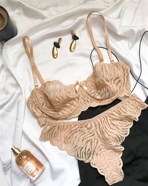 Ensemble lingerie beige Lingerie sheer Voir à travers la Etsy