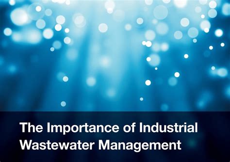 The Importance Of Industrial Wastewater Management Dashboard