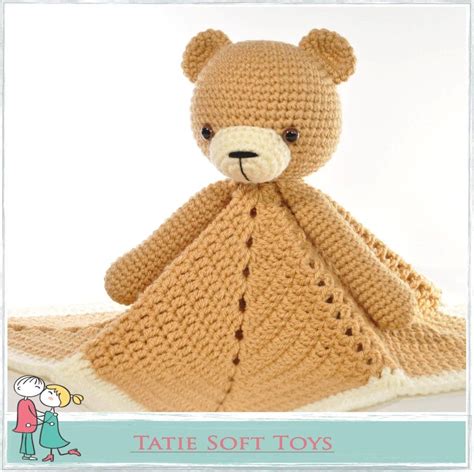 Lovey Blanket Bear Security Blanket Teddy Crochet Pattern By