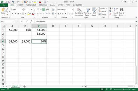 How To Write Percentage Formulas In Excel