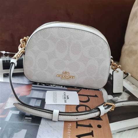 Coach Mini Serena Crossbody In Signature Canvas Shopee Thailand