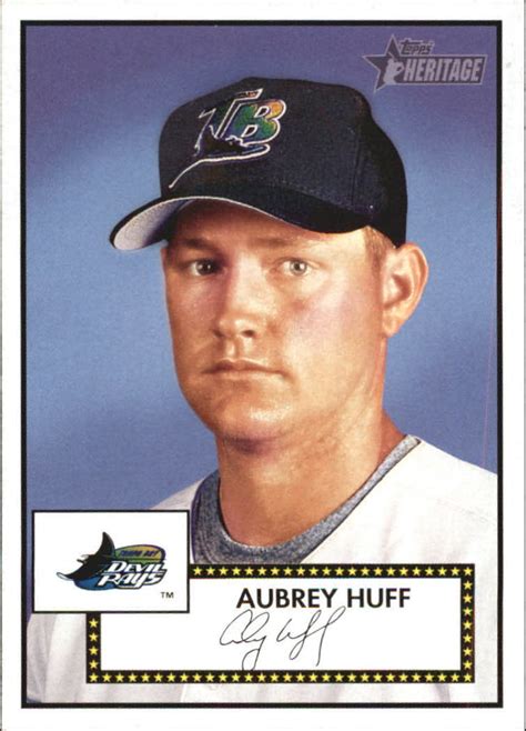 2001 Topps Heritage Tampa Bay Devil Rays Baseball Card 35 Aubrey Huff