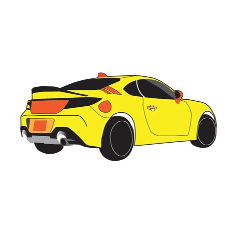 3d logo design vector illustration. sports car with colorful style ...