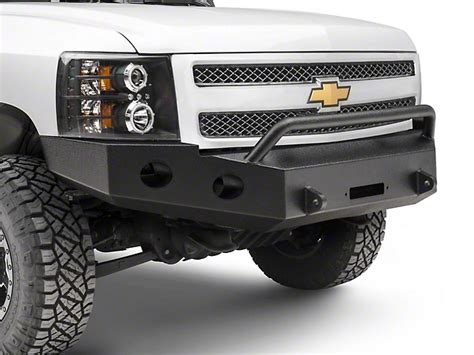 Dv8 Offroad Silverado 1500 Recovery Front Bumper With Bull Bar Fbcs1 01