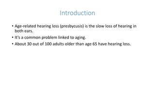 Presbycusis PPT