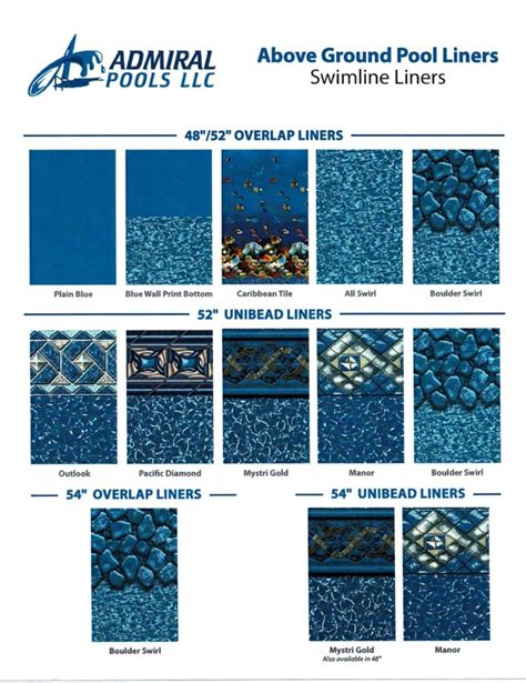 Above Ground Liners - Admiral Pools