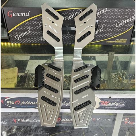 GENMA ALLOY MATTING FOOT BOARD WITH SLIDER FOR HONDA ADV 150 Shopee