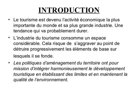 Laménagement Touristique