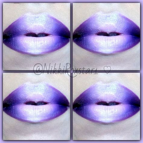 Purple Ombre Lip Ombre Lips Purple Ombre Makeup