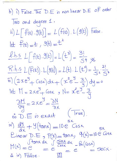 SOLUTION The Model Answer Of The Final Exam Calculas 2021 Aast Studypool