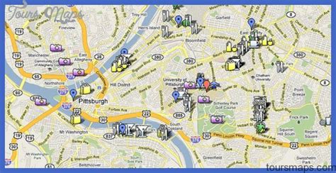 Pittsburgh Map Tourist Attractions - ToursMaps.com