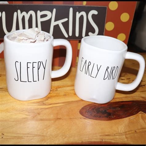 Rae Dunn Kitchen Nwt Rae Dunn Sleepy And Early Bird Coffee Mugs