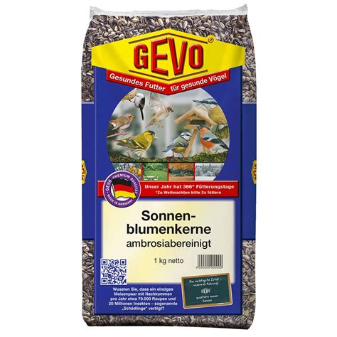 GEVO Sonnenblumenkerne für Vögel 1 kg OraGarden de