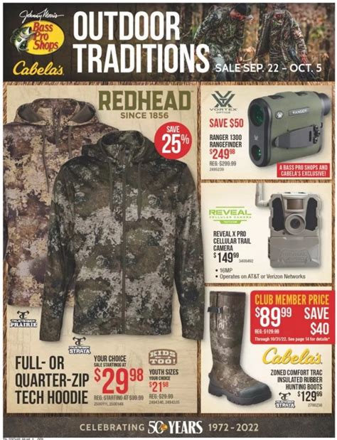 Bass Pro Shops Outdoor Traditions Hunting Sale Sep 22 – Oct 05, 2022