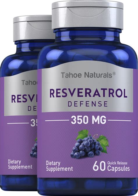 Resveratrol, 350 mg, 60 Quick Release Capsules | Antioxidant Benefits ...
