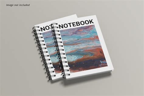 Premium Psd A5 Spiral Notebook Mockup