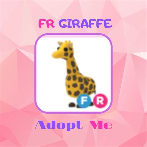 Pet FR GIRAFFE Game Items Gameflip