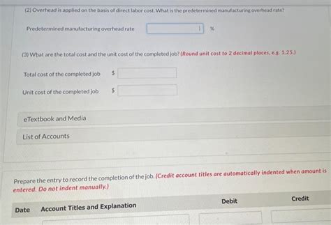 Solved A Job Cost Sheet Of Vaughn Company Is Given Below Chegg