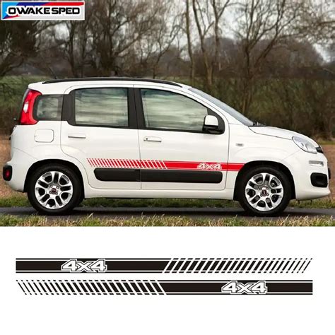 For Fiat Panda X Cross Off Road Styling Sticker Compass Mountain