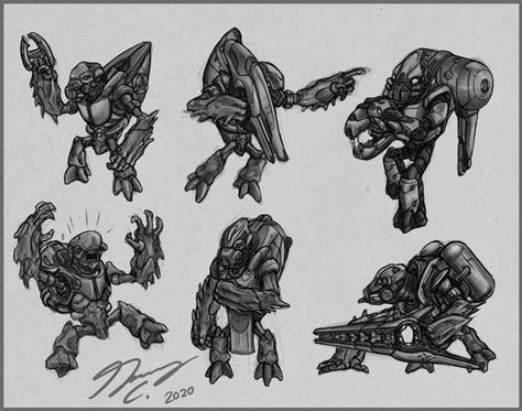 Halo Unggoy Doodles By Guyver89 On Deviantart Halo Concept Art