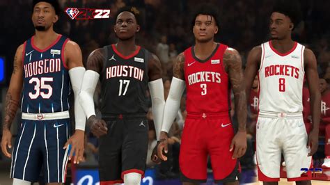 NBA 2K22 Houston Rockets Realistic Jerseys By Pinoy21