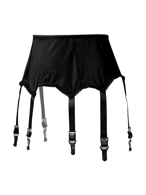 Centuryx Womens Mesh Garter Belt High Waist Suspender Belt With Six