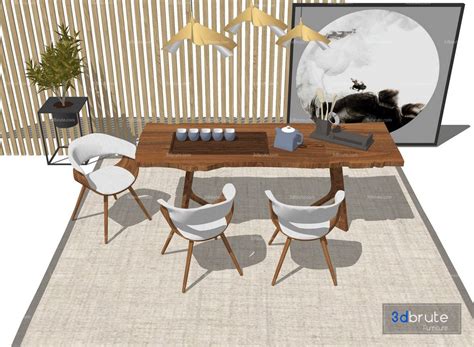 Sketchup Texture Sketchup Model Dining Room Images